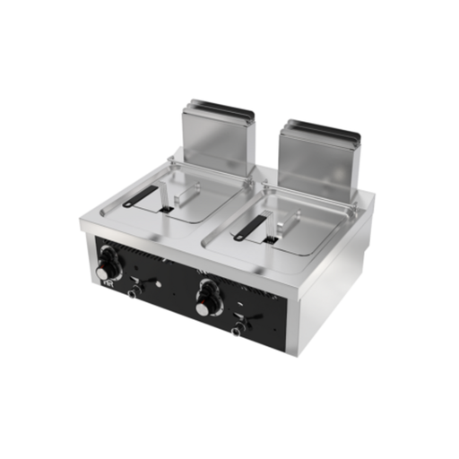 [FDG8L8L600S] Friteuse á gaz  8l+8l série 600 á poser - HR FAINCA - FDG8L8L600S