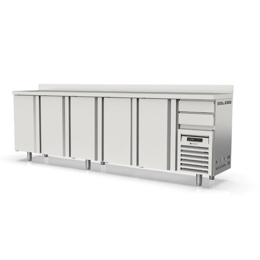 [FMR-300] Arrière bar 600 positif 5 p. et 2 tiroirs neutres - CORECO - FMR-300