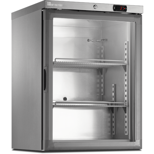 [ACE-150-CS-A-PV] Mini armoire porte vitrée - température négative (-22/-18°C) - Extérieur inox - Volume : 115L, - MARECOS - ACE-150-CS-A-PV