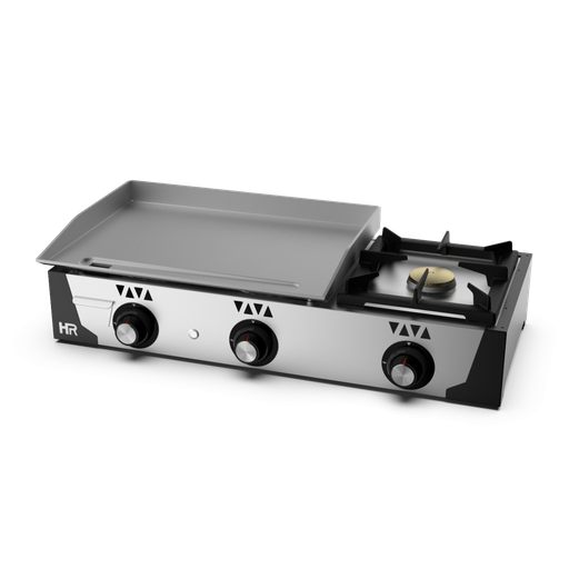 [PLC6100F] Plancha gaz - Acier rectifié 6 mm + réchaud - HR FAINCA - PLC6100F
