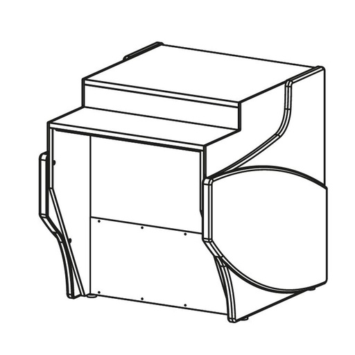 [MCVE-10-8-DIS] Meuble caisse d'angle pour gamme CVE-9 - DOCRILUC - MCVE-10-8-DIS