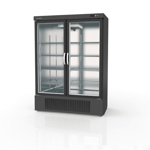 [EBC-1302-NI] Armoire  gourmet 2 porte vitrée négative - CORECO - EBC-1302-NI