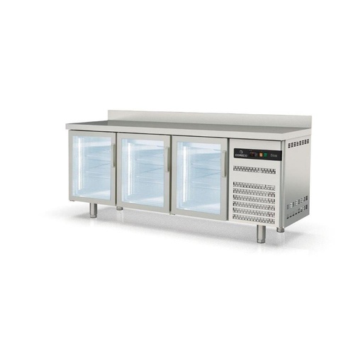 [TSRV-200-S] Meuble 600 positif S-Line - 3 portes vitrées - CORECO - TSRV-200-S